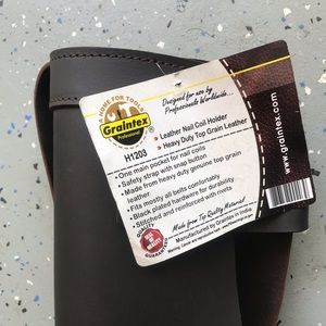 Graintex H1203 Nail Coil Holder - Heavy Duty Top Grain Leather -
